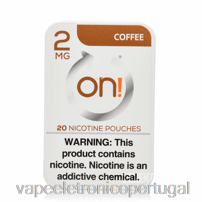 Vape Eletrônico Ligado! Bolsas De Nicotina - Café 2mg